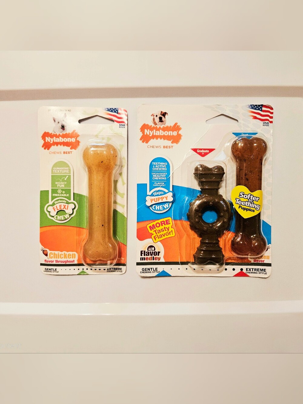 Nylabone 3pc Dog Chew Bone Bundle